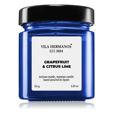 Vila Hermanos Apothecary Cobalt Blue Grapefruit & Citrus Lime illatgyertya 150 g