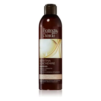 Bottega Verde Keratin & Cashmere tápláló sampon gyenge, károsult hajra 250 ml