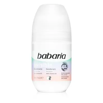 Babaria Deodorant Invisible golyós dezodor roll-on a fehér és sárga foltok ellen 50 ml