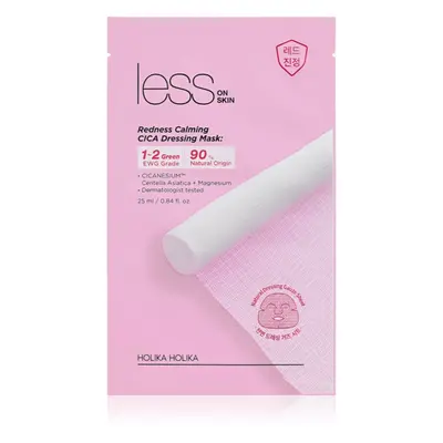 Holika Holika Less On Skin Redness Calming CICA arcmaszk nyugtató hatással érzékeny és irritált 