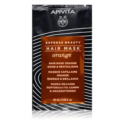 Apivita Express Beauty Hair mask Shine Orange revitalizáló maszk hajra 20 ml