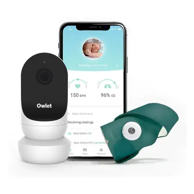 Owlet Monitor Duo Smart Sock 3 & Cam 2 szett újszülötteknek Deep Sea Green 1 db