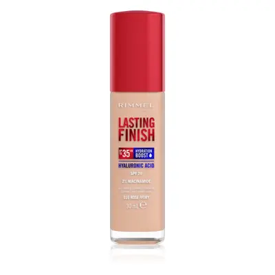 Rimmel Lasting Finish 35H Hydration Boost hidratáló alapozó SPF 20 árnyalat 010 Rose Ivory 30 ml