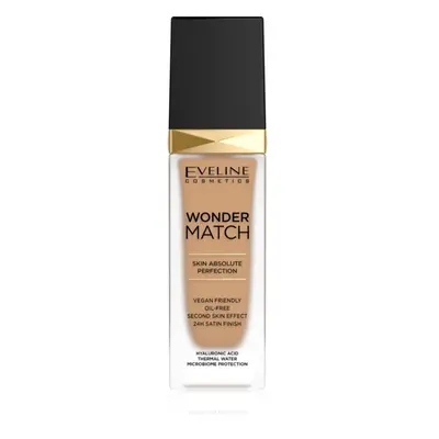 Eveline Cosmetics Wonder Match tartós folyékony alapozó hialuronsavval árnyalat 40 Sand 30 ml