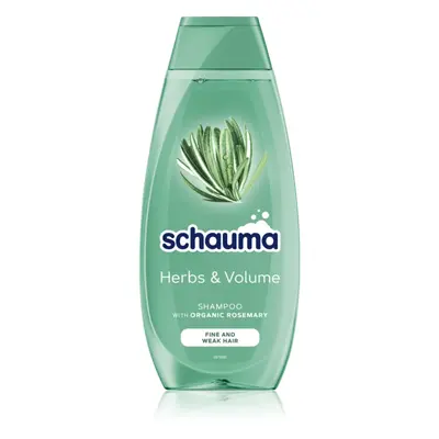 Schwarzkopf Schauma Herbs & Volume Sampon finom, lesimuló hajra 400 ml