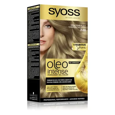 Syoss Oleo Intense tartós hajfesték olajjal árnyalat 7-10 Natural Blond 1 db