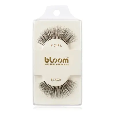 Bloom Natural ragasztható műszempilla természetes hajból No. 747L (Black) 1 cm