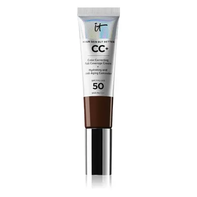 IT Cosmetics Your Skin But Better CC+ fedő hatású alapozó SPF 50+ hölgyeknek Neutral Deep 32 ml