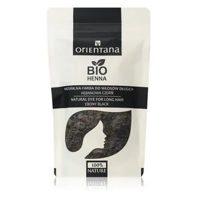 Orientana Bio Henna Natural Dye tartós hajfesték árnyalat Ebony Black 100 g