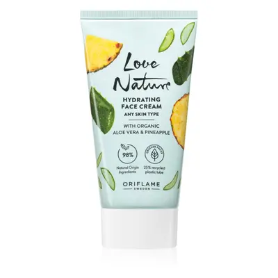 Oriflame Love Nature Organic Aloe Vera & Pineapple hidratáló arckrém 50 ml