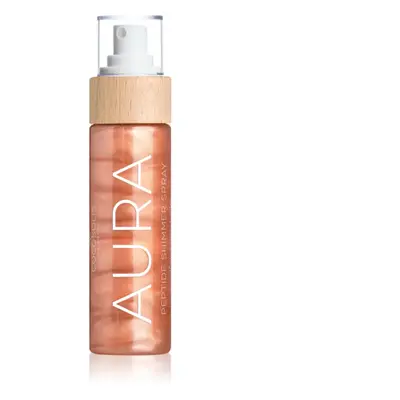 COCOSOLIS AURA Peptide Shimmer Spray hidratéló spray csillámporral illattal Raspberry 100 ml