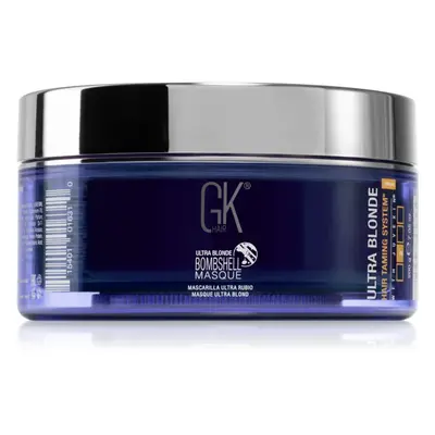 GK Hair Bombshell Masque színező pakolás szőke hajra árnyalat Ultra Blonde 200 g