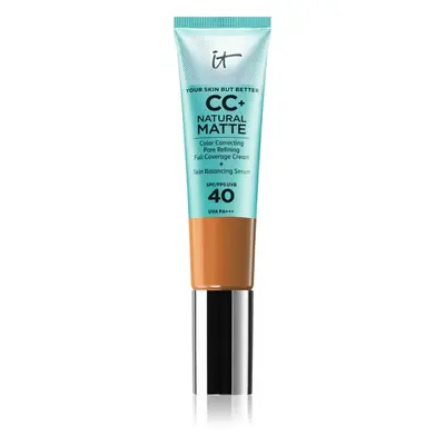 IT Cosmetics Your Skin But Better CC+ Cream Natural Matte mattító alapozó SPF 40 hölgyeknek Rich