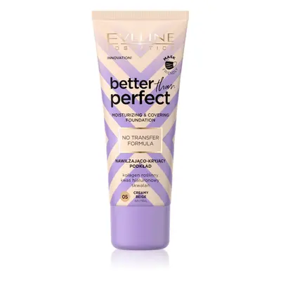 Eveline Cosmetics Better than Perfect fedő hatású alapozó hidratáló hatással árnyalat 05 Creamy 