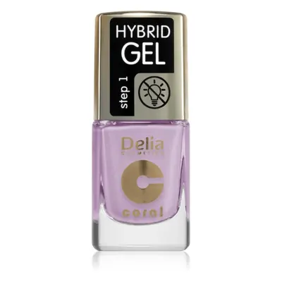 Delia Cosmetics Coral Nail Enamel Hybrid Gel géles körömlakk árnyalat 141 11 ml