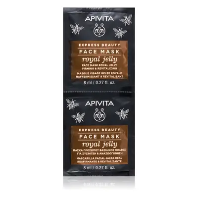 Apivita Express Beauty Anti-aging Face Mask Royal Jelly revitalizáló arcmaszk feszesítő hatással