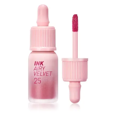 peripera Ink Airy Velvet krémes rúzs matt hatással árnyalat 25 Zazzy Peach 4 g