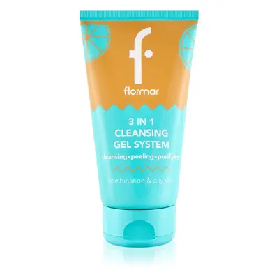 flormar Combination & Oily Skin 3in1 Cleansing Gel tisztító gél 3 in 1 kombinált és zsíros bőrre