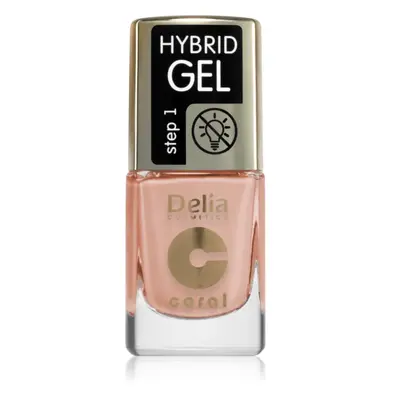 Delia Cosmetics Coral Nail Enamel Hybrid Gel géles körömlakk árnyalat 136 11 ml