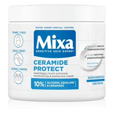 Mixa Ceramide Protect regeneráló testkrém az érzékeny bőrre 400 ml