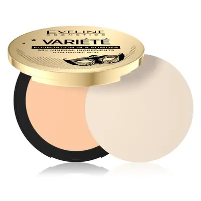 Eveline Cosmetics Variété ásványi kompakt púder applikátorral árnyalat 02 Natural 8 g