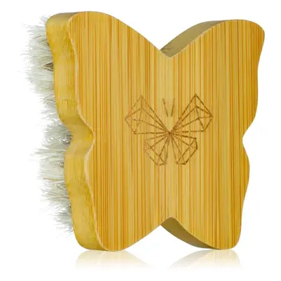 Crystallove Bamboo Butterfly Agave Face Brush Travel Size masszázs kefe az arcra és dekoltázsra 