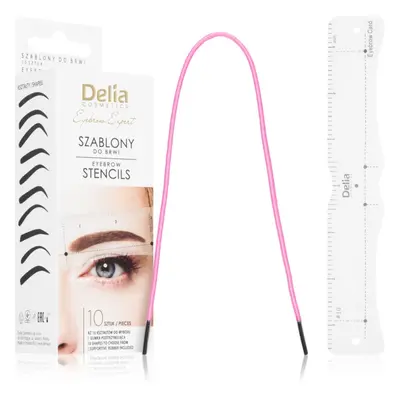 Delia Cosmetics Eyebrow Expert Eyebrow Stencils sablonok szemöldökre 1 db