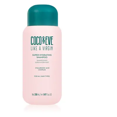 Coco & Eve Like A Virgin Super Hydrating Shampoo hidratáló sampon a fénylő és selymes hajért 280