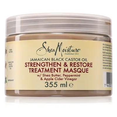 Shea Moisture Jamaican Black Castor Oil Strengthen & Restore erősítő maszk hajra 355 ml