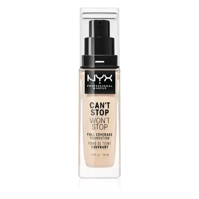 NYX Professional Makeup Can't Stop Won't Stop Full Coverage Foundation Magas fedésű alapozó árny