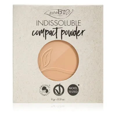 puroBIO Cosmetics Indissouble kompakt púder utántöltő árnyalat 03 9 g