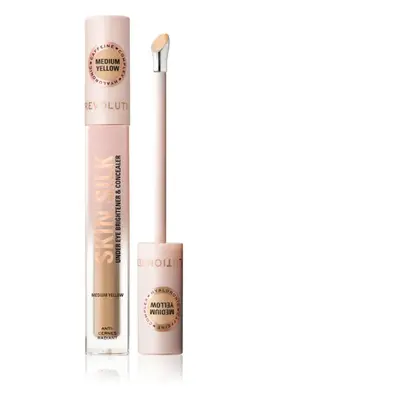 Makeup Revolution Skin Silk Under Eye Brightener & Concealer élénkítő korrektor árnyalat Medium 