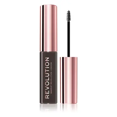 Makeup Revolution Brow Fixer szemöldökzselé árnyalat Dark Brown 6 ml