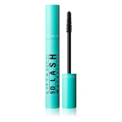 Makeup Revolution 5D Lash vízálló szempillaspirál a hosszú és dús pillákért árnyalat Black 14 ml