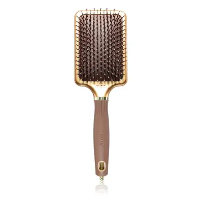 Olivia Garden Rectangular Paddle hajkefe a könnyű kifésülésért Gold&Brown 1 db