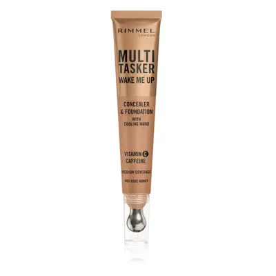 Rimmel Multi-Tasker Wake Me Up alapozó és korrektor az élénk bőrért árnyalat 65 Rose Honey 20 ml