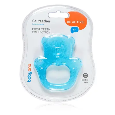 BabyOno Be Active Gel Teether rágóka Blue Bear 1 db