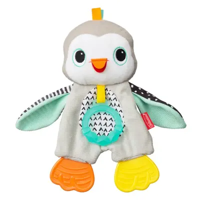 Infantino Cuddly Teether Penguin plüss játék rágókával 1 db