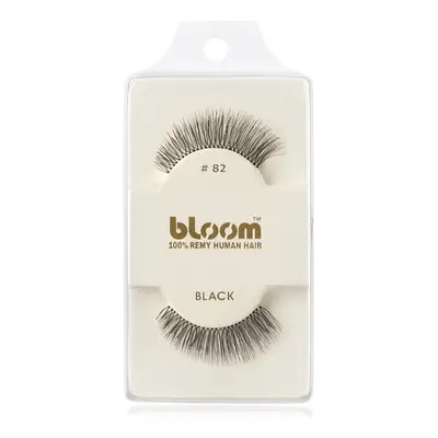 Bloom Natural ragasztható műszempilla természetes hajból No. 82 (Black) 1 cm