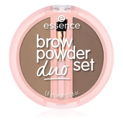 essence Brow Powder Duo szett a szemöldökre árnyalat 01 Light 1.8 g