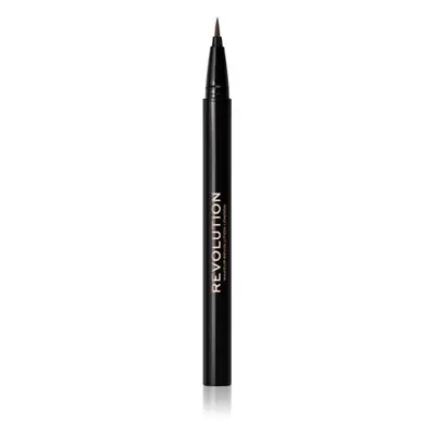 Makeup Revolution Hair Stroke Brow Pen szemöldök fixáló árnyalat Dark Brown 0,5 ml