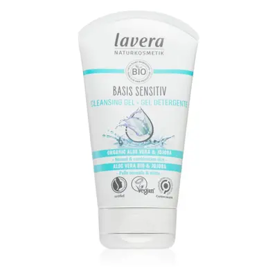 Lavera Basis Sensitiv lágy tisztító gél normál és kombinált bőrre 125 ml