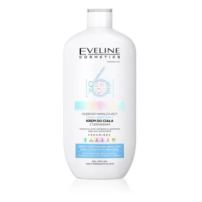 Eveline Cosmetics 6 Ceramides hidratáló testkrém Száraz, nagyon száraz bőrre parfümmentes 350 ml