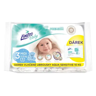 Linteo Baby Premium Midi eldobható pelenkák 5-9kg 5 db