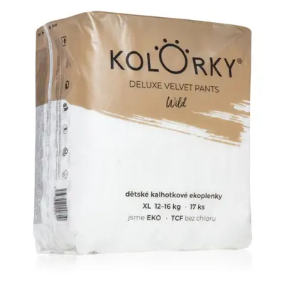 Kolorky Deluxe Velvet Pants Wild eldobható nadrágpelenkák XL méret 12-16 Kg 17 db