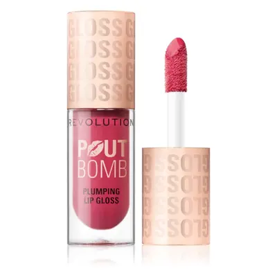 Makeup Revolution Pout Bomb ajakfény nagyobbító hatás árnyalat Rosewood Rose Pink 4.6 ml