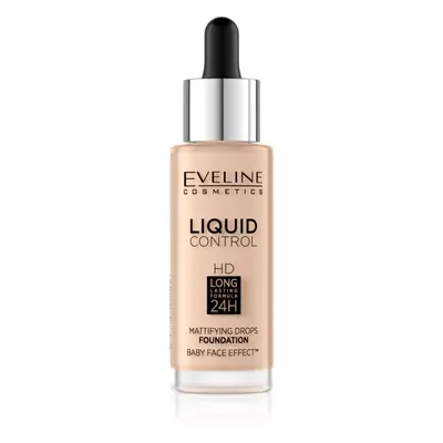 Eveline Cosmetics Liquid Control folyékony make-up pipettával árnyalat 040 Warm Beige 32 ml