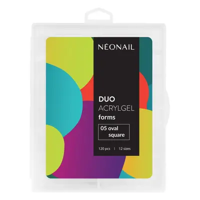 NEONAIL Duo Acrylgel Forms sablonok körmökre típus 05 Oval Square 120 db