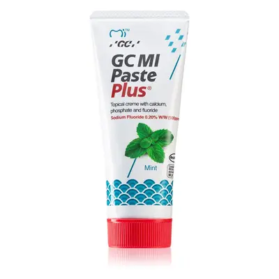 GC MI Paste Plus ásványfeltöltő védőkrém az érzékeny fogakra fluoriddal íz Mint 35 ml