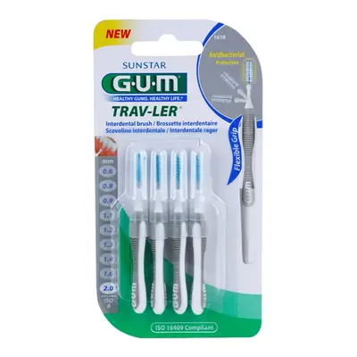 G.U.M Trav-Ler Interdental fogköztisztító kefék 2,0 mm 4 db